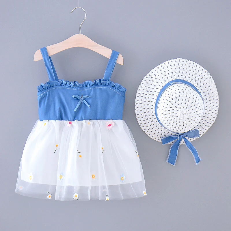 

Huzhou zhili 2020 new arrival fashion summer baby dress casual with hat