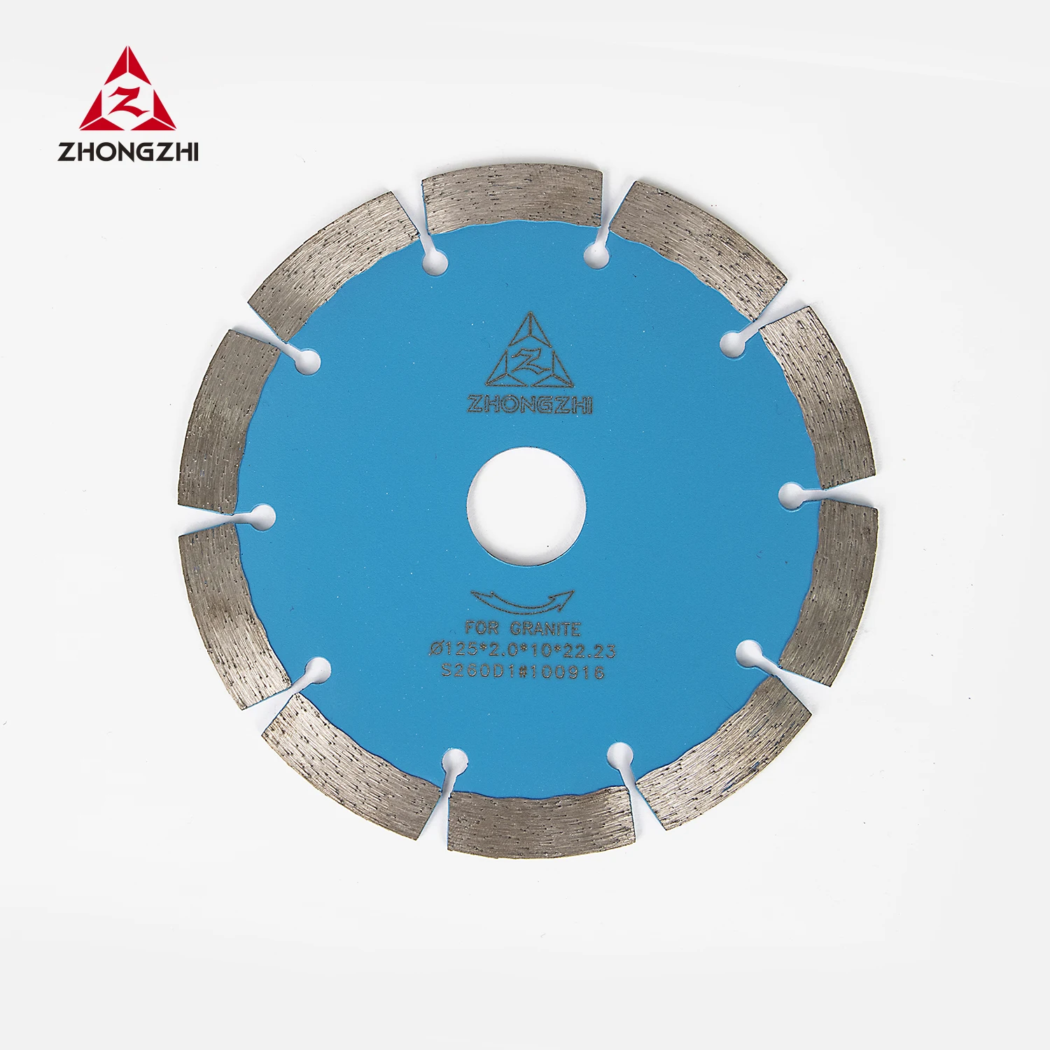 

Painted 125mm Hot Pressed Sintered Thin Turbo Rim Diamond Dry Cutters for Granite Natural Stones for Good Edge Cut, Upon request