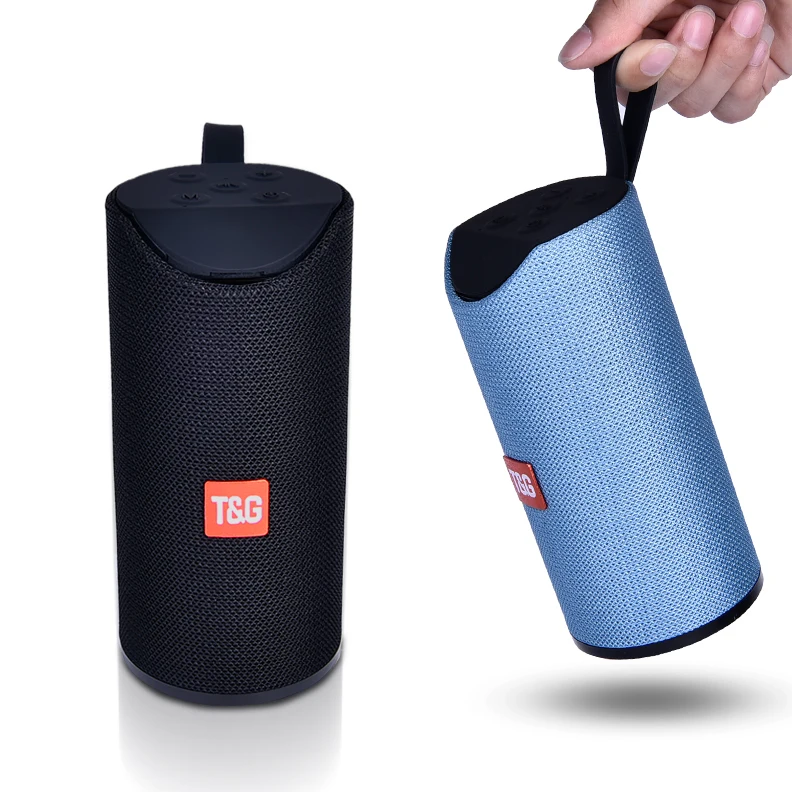

Hot Sale Portable TG113 Mini Speakers Outdoor Portable Wireless Blue tooth Speaker Super Bass Mic TF Card Fabric music speaker, Multiple colors