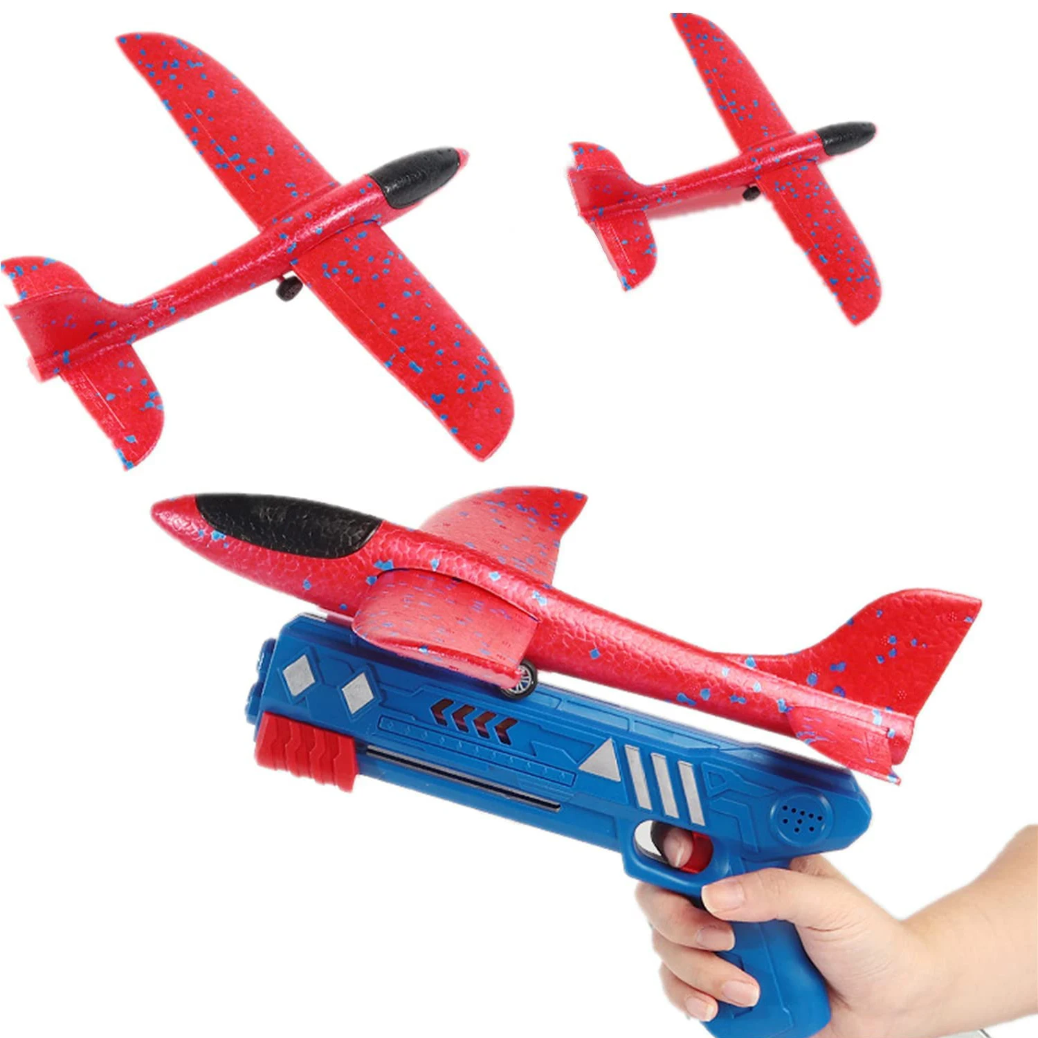

Airplane Toy One-Click Ejection Model Foam Airplane with 1 Pack Large Throwing Foam Plane Flying Toys for Kids