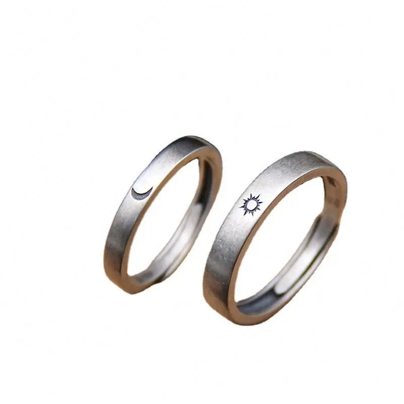 

Eico fashion couple sterling silver ring set love ring stainless steel wedding couple plastic rings women jewelry, Gold/silver/picture