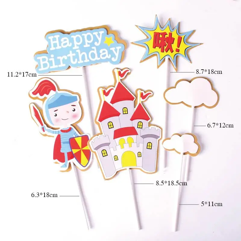 

Party Supplies Cake Sweetmeats Decorations Customized Toothpicks Flags For Boys