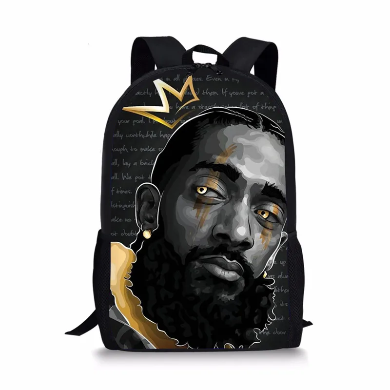 

Nipsey Hussle Print School Bags For Teenagers Girls Boys,2022 Custom Backpack Mochilas School Bags, Customized