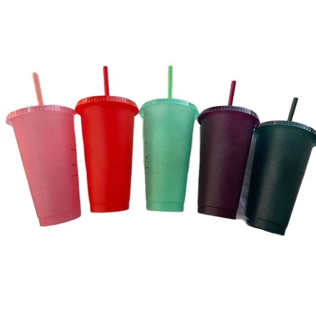 

New Arrival Reusable Mini Glitter Cold Cup Tumbler Set