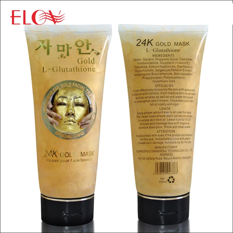 

24k gold face mask for anti aging facial mask treatment, Golden