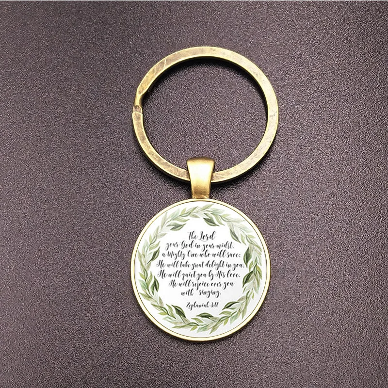 Custom Retro Cheap Christian Keychain Keyring Miniature Bible Key Chain With Complete Text Buy