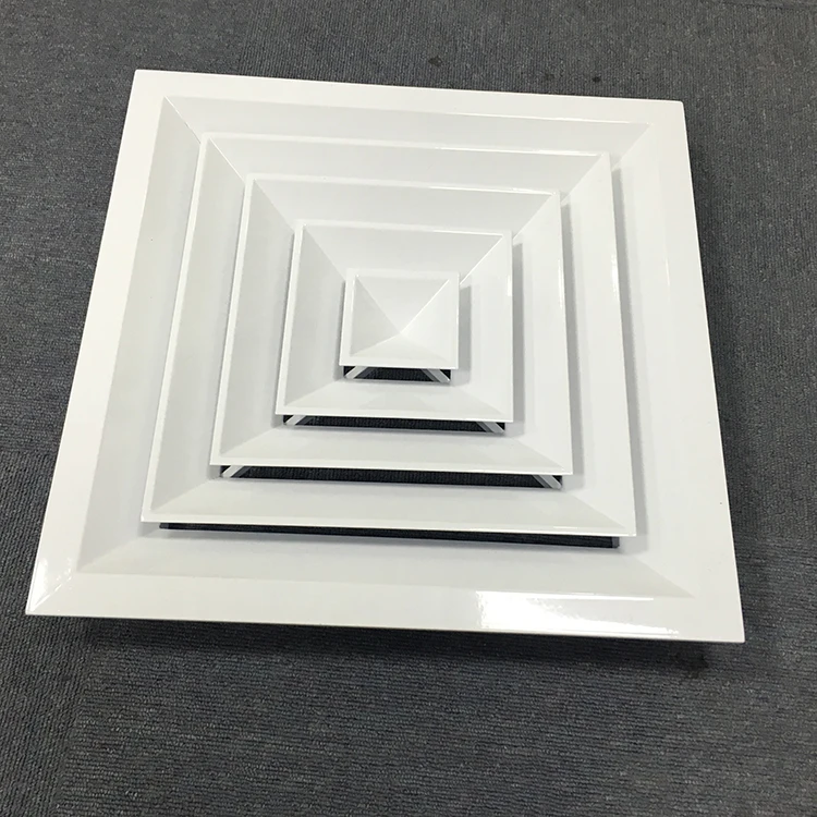 Hvac Aluminum Square Plaque Diffusers Air Ventilation Ceiling Diffuser ...