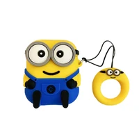 

For Airpod Cartoon Cute Minion Skin Soft Silicone Protective Case Cover For Airpods 1 2