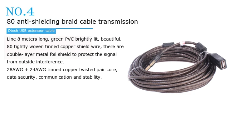 Factory Price OEM ODM USB 2.0 A Male to A Female Extension Micro Usb Cable 10M - ANKUX.COM