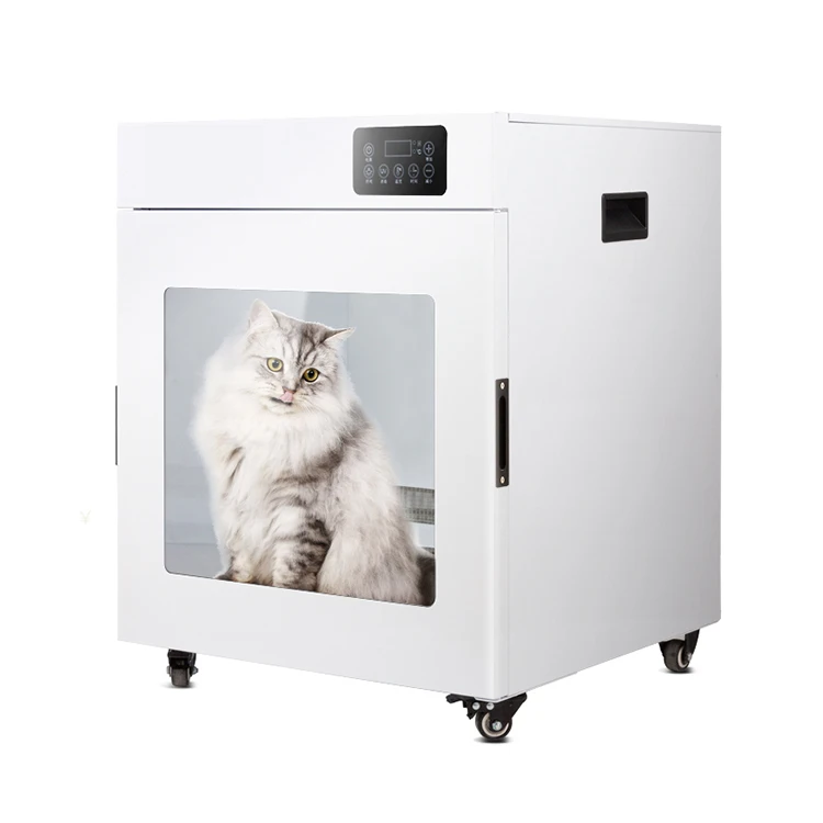 

Professional UV Function and Lighting Systemn with Fur Collector for Various Kinds of Animal Pet Drying Cabinet, White