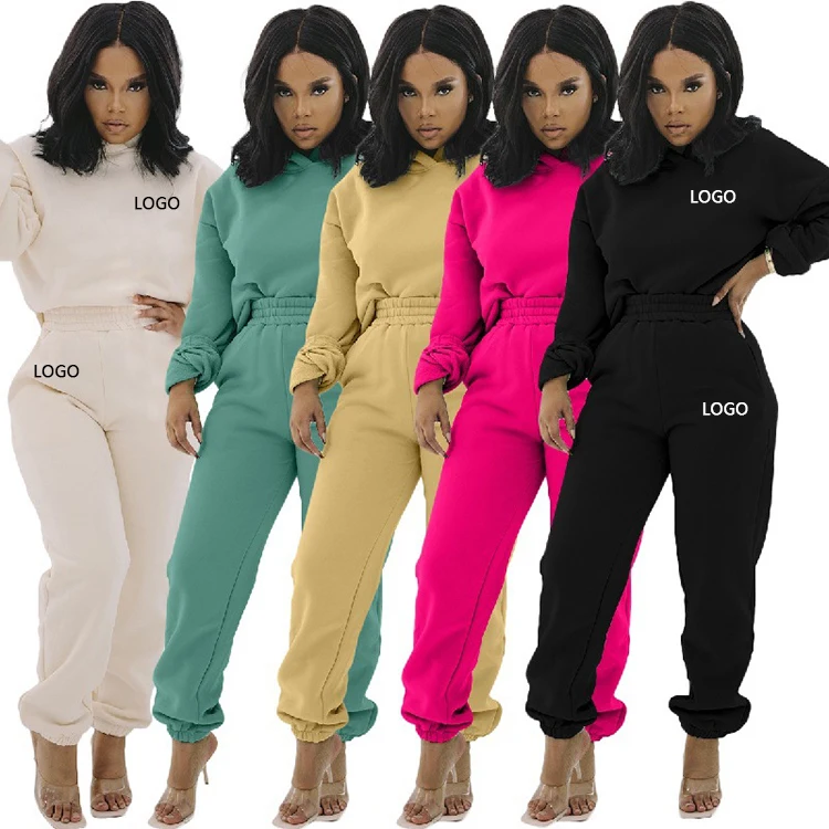 

2022 New Womens Sweatsuit Tracksuit Clothing Two Piece Pants Gym Set For Women