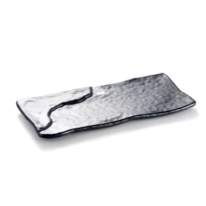 Image of Yangge Melamine Tableware Japanese Restaurant Black Sushi Plate