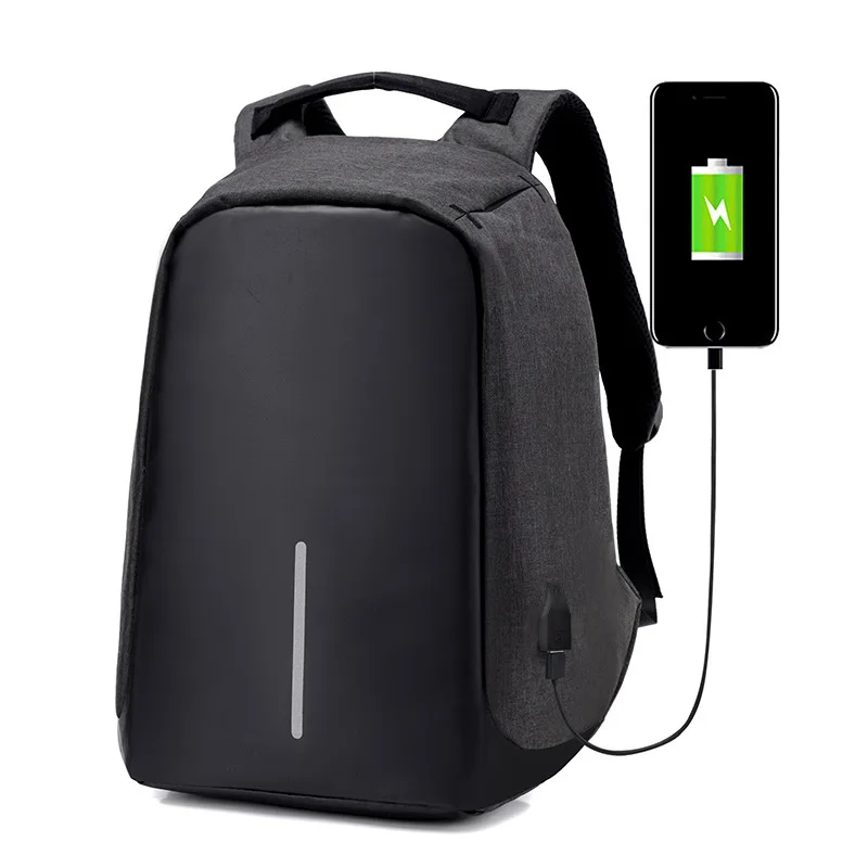 

Men Fashion sport bag business laptop casual backpack with USB port, 2colors