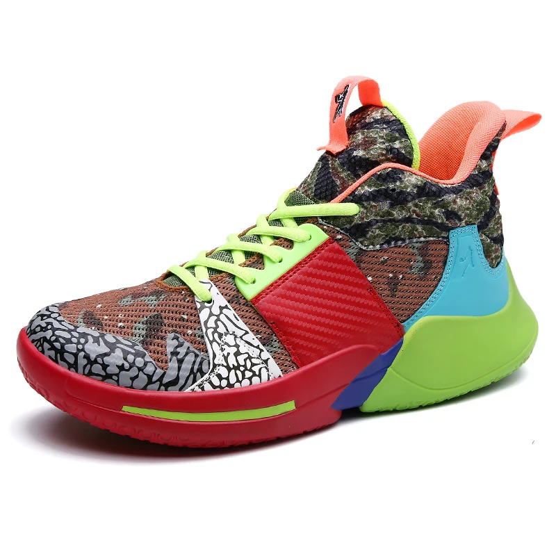 New Style Oem Men's Basketball Shoe Fashion Colorful Women Men Sneakers Mesh Breathable Casual Running Shoes