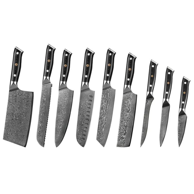 

Home Kitchen Knife Set VG10 Damascus Steel Kitchen Fruit Knife Slicing knife