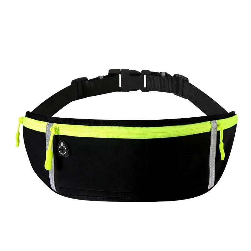 

2019 new arrival lycras waterproof popular custom logo gym hiking running waist bag