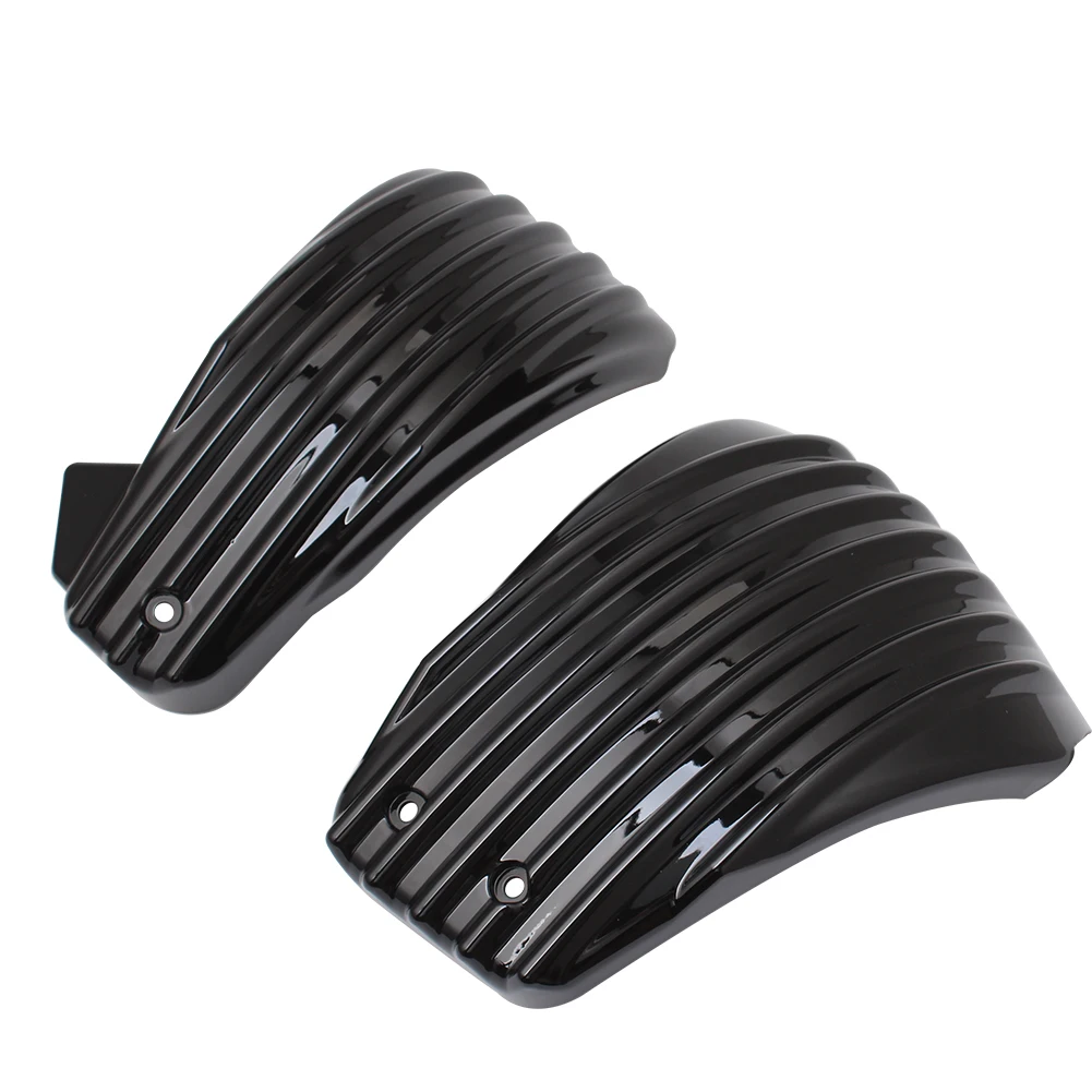 

Motorcycle ABS Plastic Stripe Battery Side Covers Fairing For Harley Softail M8 Breakout Fat Boy FXDR Fat Street BOB 2018-2020, Black