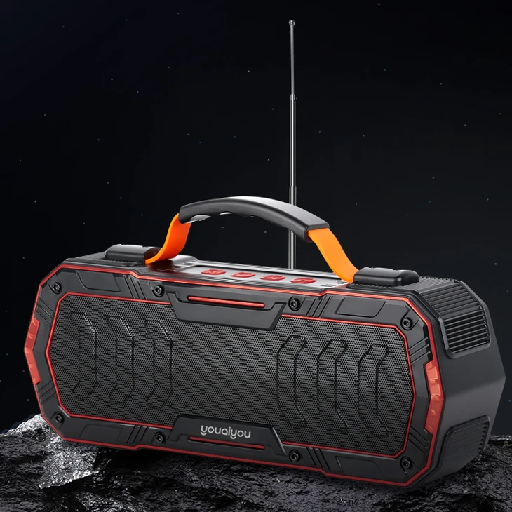 Wireless Speaker Support For Cyclic Charging Built In Super FM Antenna Hands Free Calls USB Speaker - ANKUX.COM