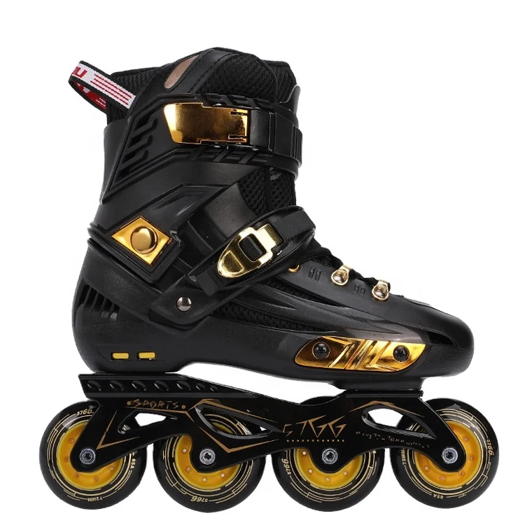 

Adult roller skates women's figure skates men's roller skates, Black