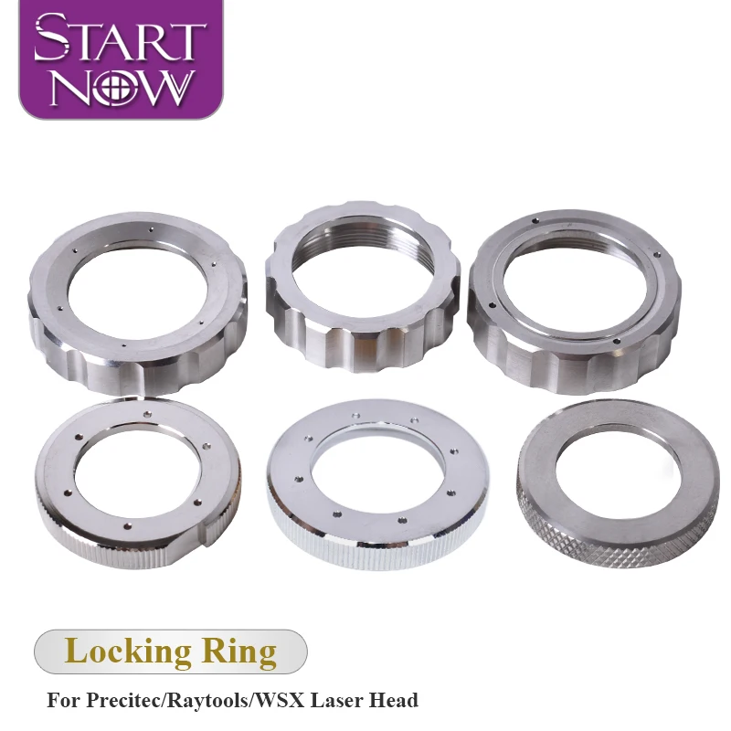 Startnow Laser Locking Ring Fasten Nut for Precitec Raytools BT240S BM109 BM111 WSX Fiber Laser Head Ceramic Laser Machine Parts