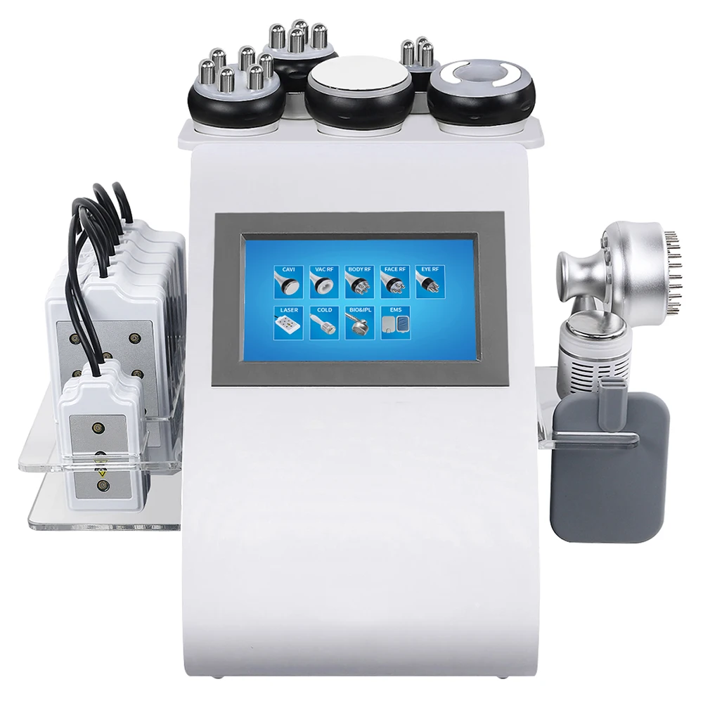 

2022 9 In 1 RF Lipolaser 40K Ultrasonic Cellulite Reduction Fat Body Shaping Ultrasound Cavitation Vacuum Slimming Machine