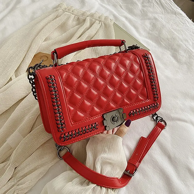 

New Arrivals ladies designers shoulder latest chain wholesale quality popular bags handbags for women