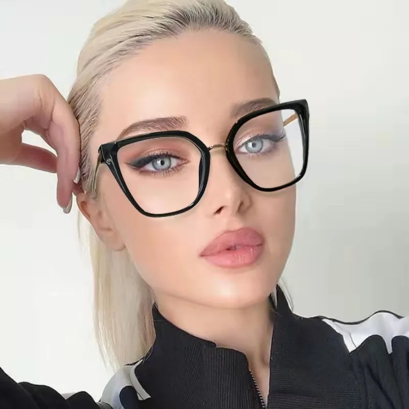

Retro Women Glasses Frame Light Optical Eyeglasses Computer Glasses Frames Eyewear 2022 Blue Fashionable Eye Frame TR90 Animal, Avalaible