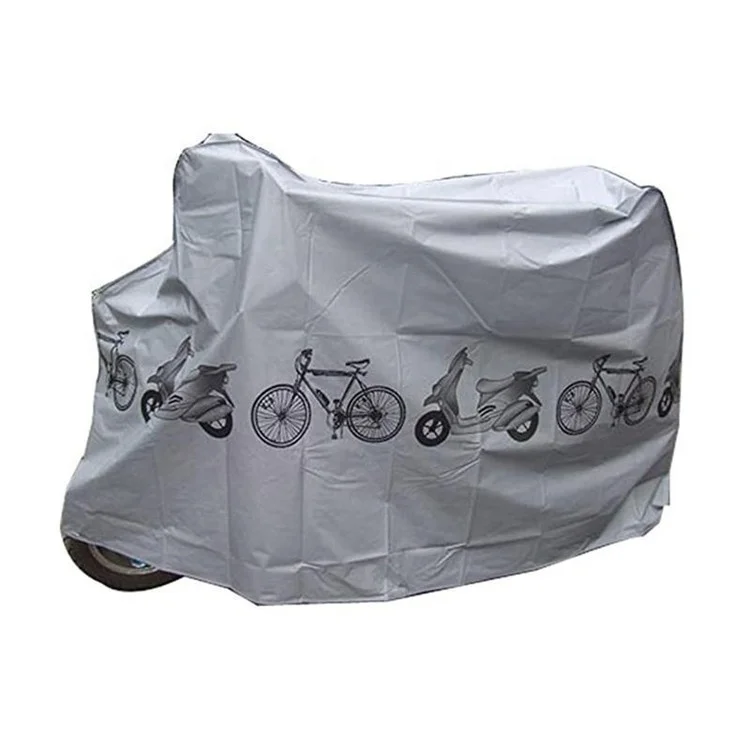 

Waterproof Outdoor Material Premium Fabric Bicycle Cover Anti Dust Rain Snow UV Bike Rain Protective Gear for Mountain Road, Grey