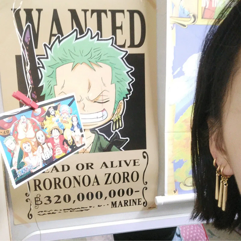 Anime Roronoa Zoro Cosplay Accessories Zoro Earrings - Buy High Quality ...