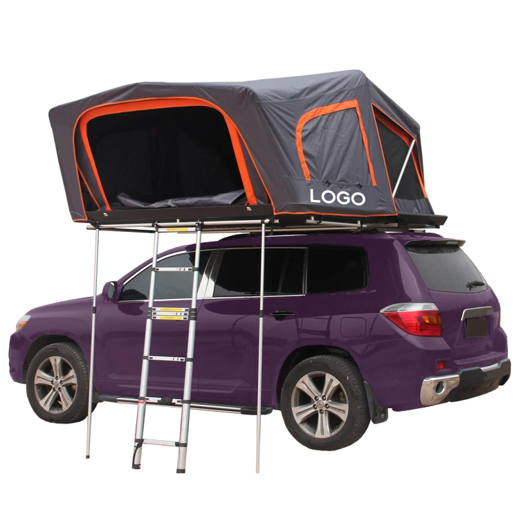 

WILDSROF Customized Aluminium hard shell car top tents camping truck 4 person rooftop tent for SUV car roof top tent