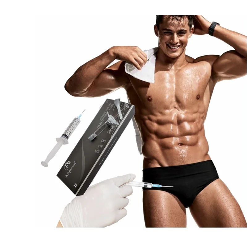 

Luckyderma is used to increase the hyaluronic acid injection in men's roots, Transparent