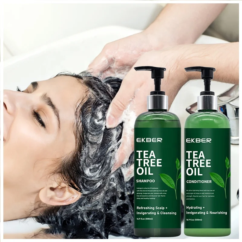 

Hot Sale Oem Korean Hair Care Products Shampoo Conditioner Combo Tea Tree Oil Shampoo Natural Hair Conditioner And Shampoo Set