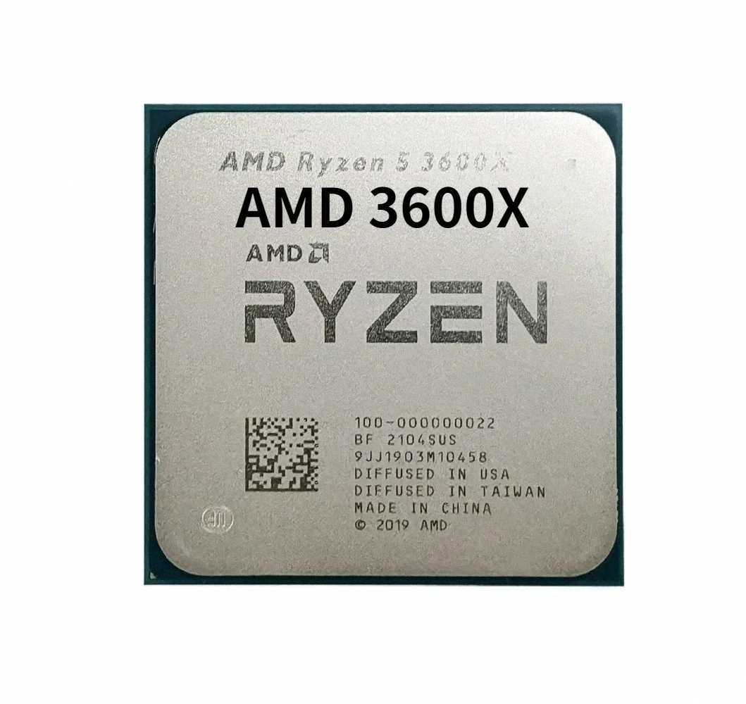 

AMD Ryzen 5 3600X R5 3600X 3.8 GHz Six-Core Twelve-Thread CPU Processor 7NM 95W L3=32M 100-000000022 Socket AM4