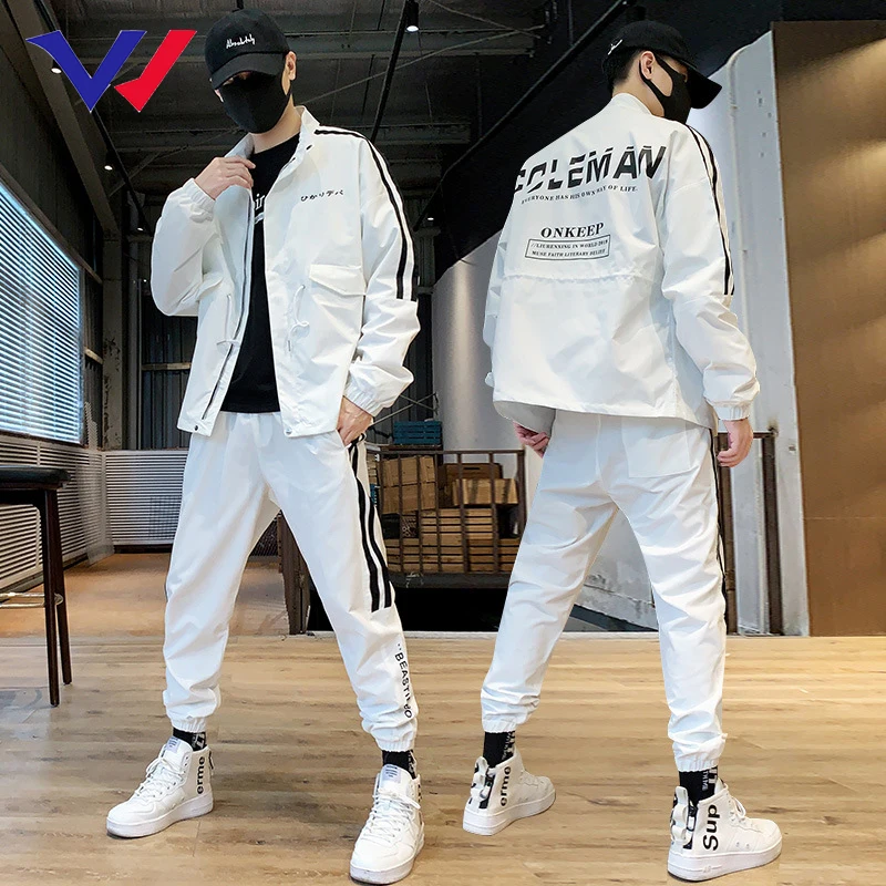 Oem Services 2021 Hot Customized Clothes Loose Hip Hop Sport Suit With ...