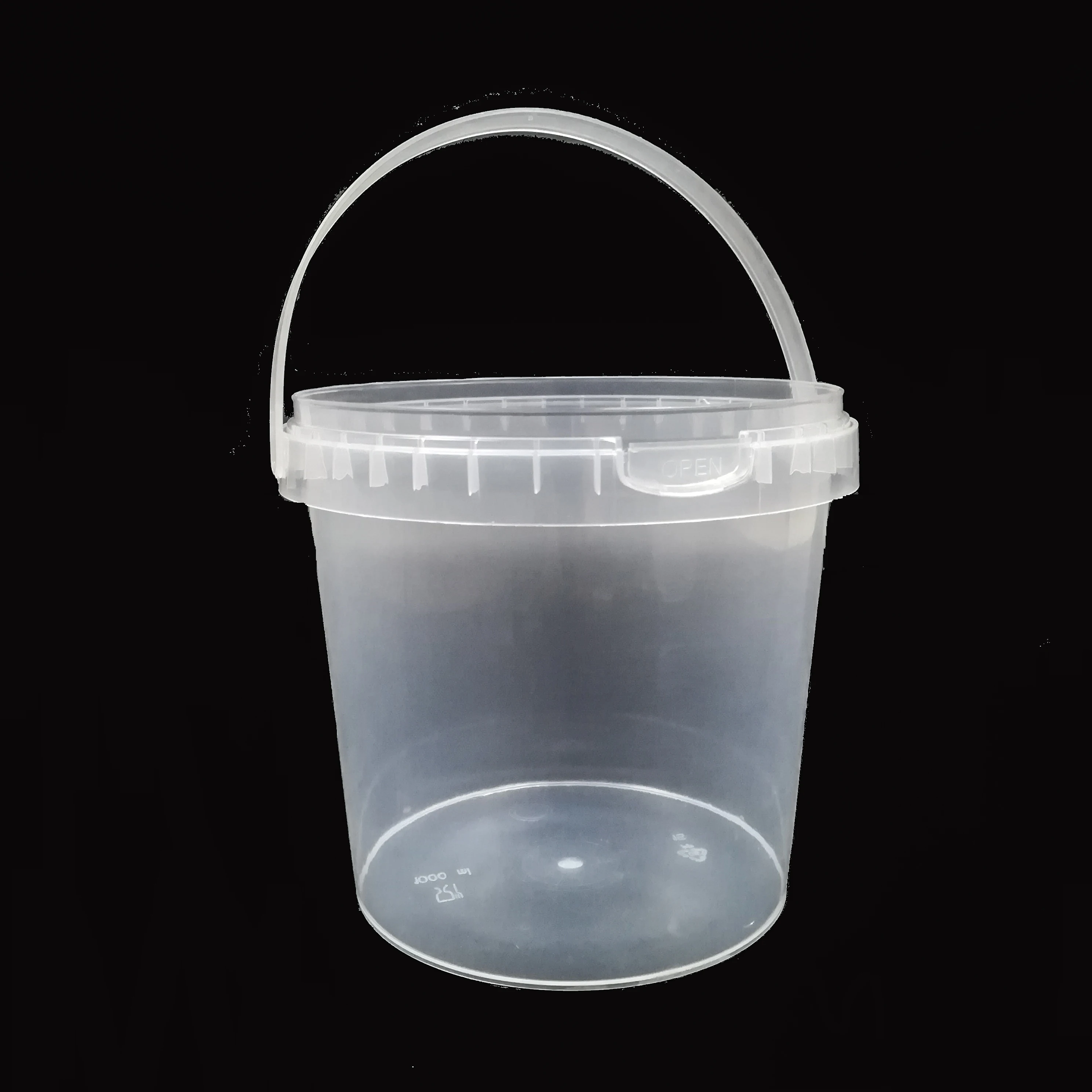 
China supplier Food grade container small transparent bucket  (60830606750)