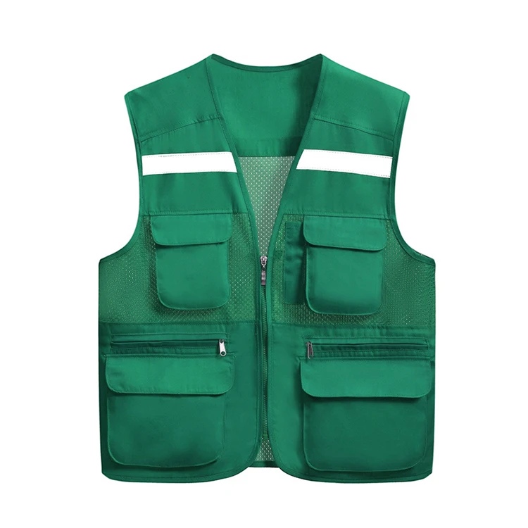 
Wholesale multi purpose pockets promotion uniform team work outdoor wear design 4 seasons vest uniforms sleeveless jacket <span style=