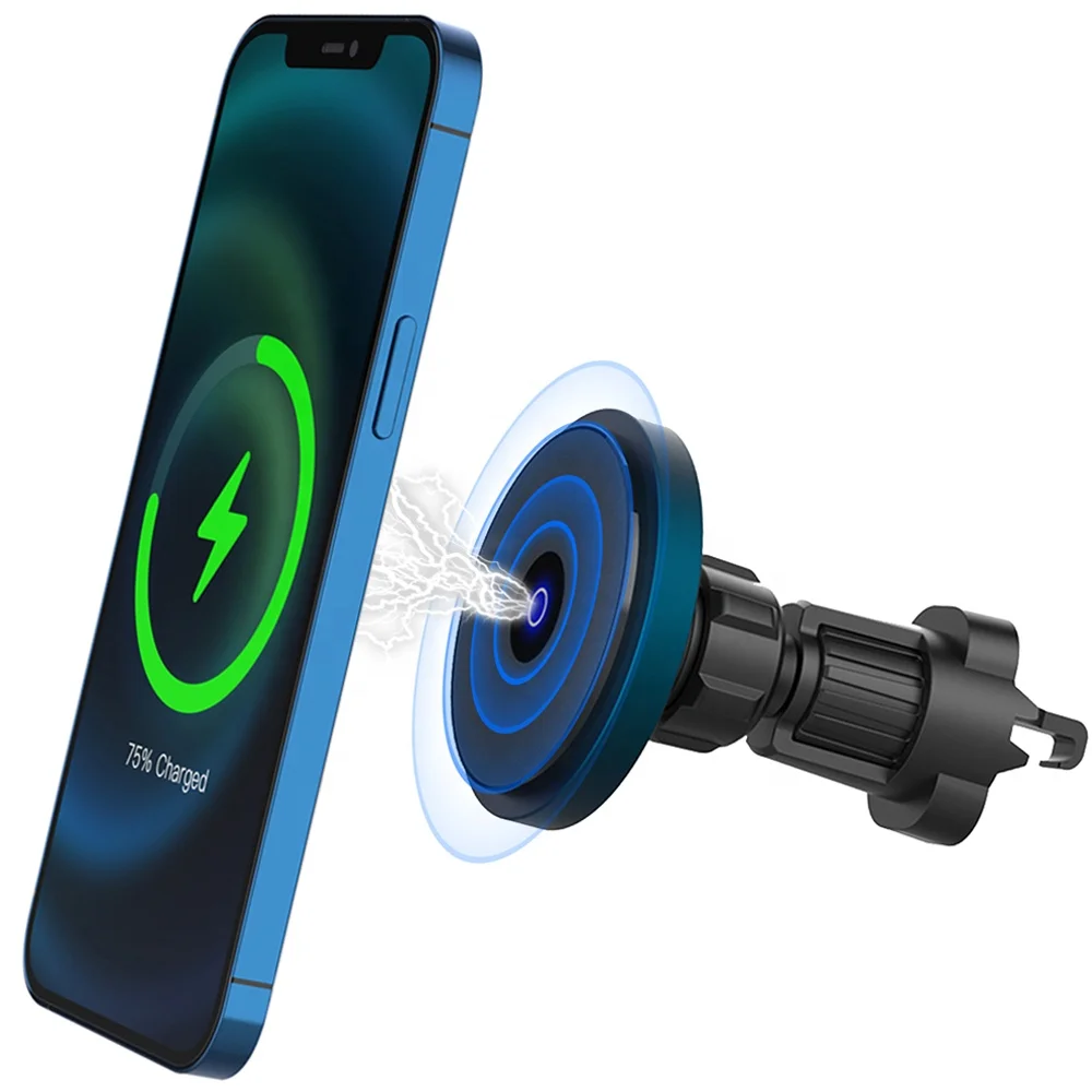 

Dropshipping Apple 12 series 15W Magnetic Car Mount Charger Wireless Car Charger Mount, Blue
