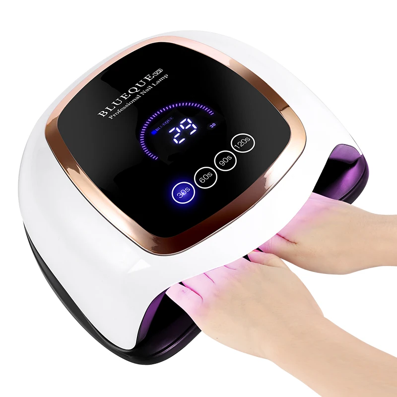 BLUEQUE 168W led uv nail lamp for nail dryer used in nail beauty salon suitable for pedicure manicure kits