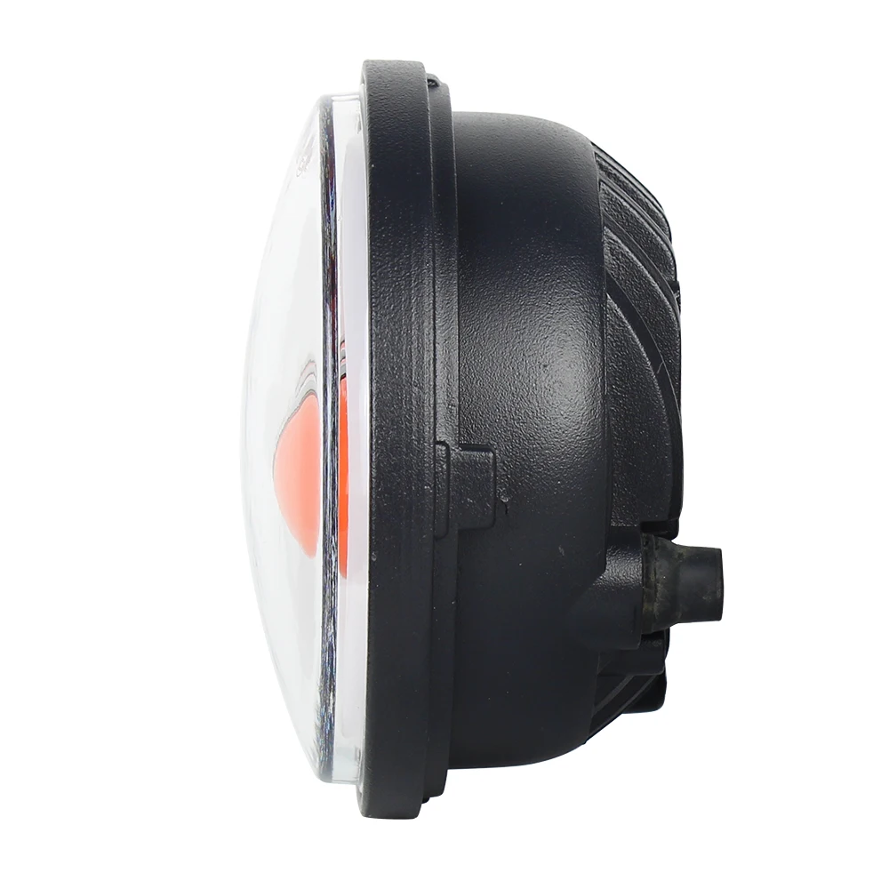 30W 4-1/2 4.5''inch LED Auxiliary Passing Fog Light Orange Halo Ring Driving Lamp For Motorcycle