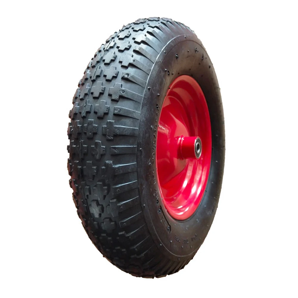 

4.00-8 steel wheelbarrow trolley pneumatic rubber wheel