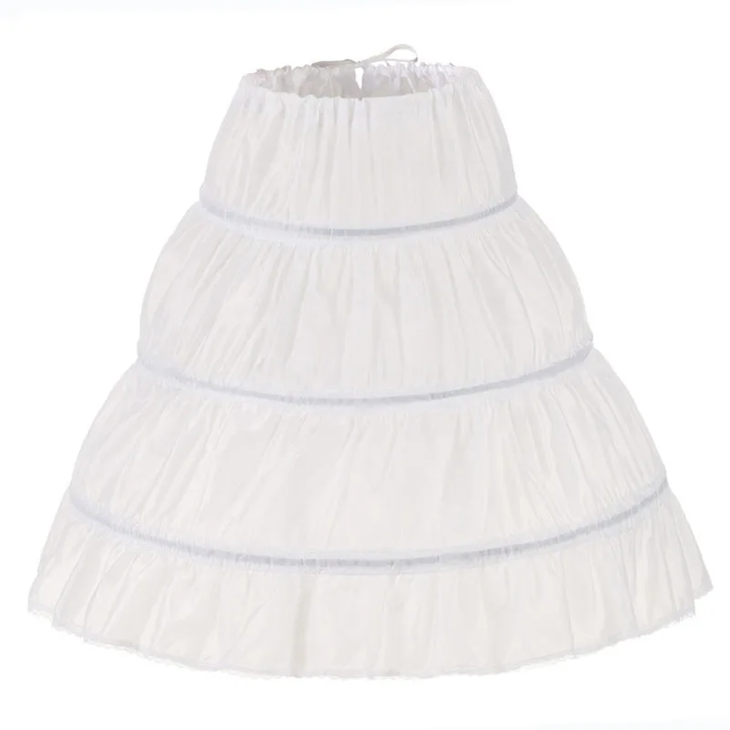 

KYO Girls Solid Color Fish Bone Support Petticoat Children'S Pettiskirt Princess Petticoat Wedding Dress