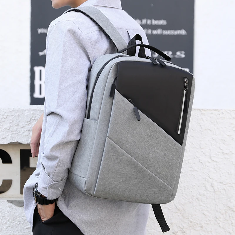 

No logo Wholesale Computer Notebook Bag Business Usb Computer Laptop Backpack, Customized color