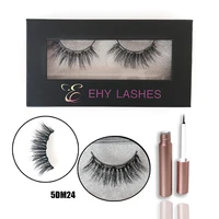 

Custom eyelash packaging box real 100% 3d mink magnetic lashes vendor wholesale eyeliner magnetic eyelashes private label