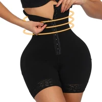 

Comfortable Soft Spandex Adjustable Hooks High Waist Tummy Waist Trainer Body Shaper Black Butt Lifter Women