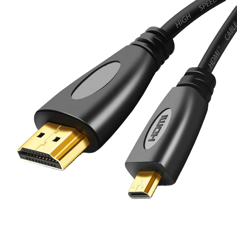 

1080p HDMI V1.4 Male to Micro HDMI Male Connection Cable - Black 1.5M 1.8M 3M