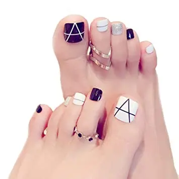 

Beauty Sticker 34 strip toe Sticker 3D Gold foil High Quality Factory from China