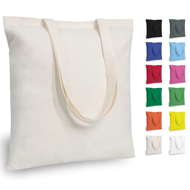 

Wholesale Custom Logo Print Cheap Reusable Plain White Blank Cotton Canvas Shopping Tote Bag Low Moq