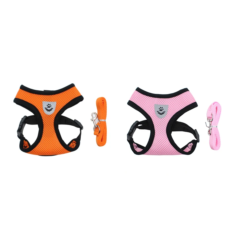 

Breathable Dog Harness Leash Set No Pull Soft Mesh Dog Harness Vest with Leash