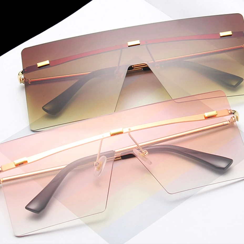 

X.H glasses case plastic sunglasses and square frame sunglasses or cool, Black