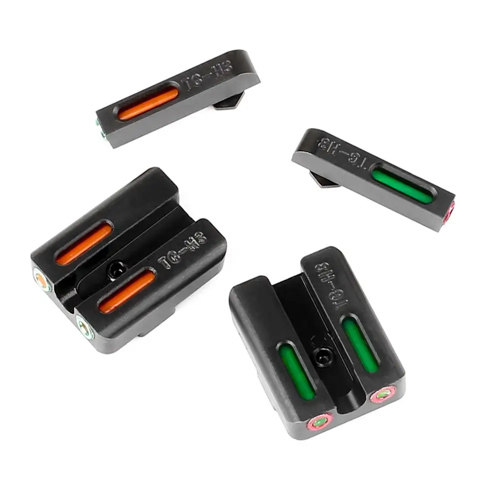 

Red green Fiber Optic Front with Combat Rear Sights focus-lock